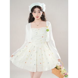 连衣裙女 甜美初恋温柔风显瘦设计感爆款 夏日来信2.0 森系小众夏季