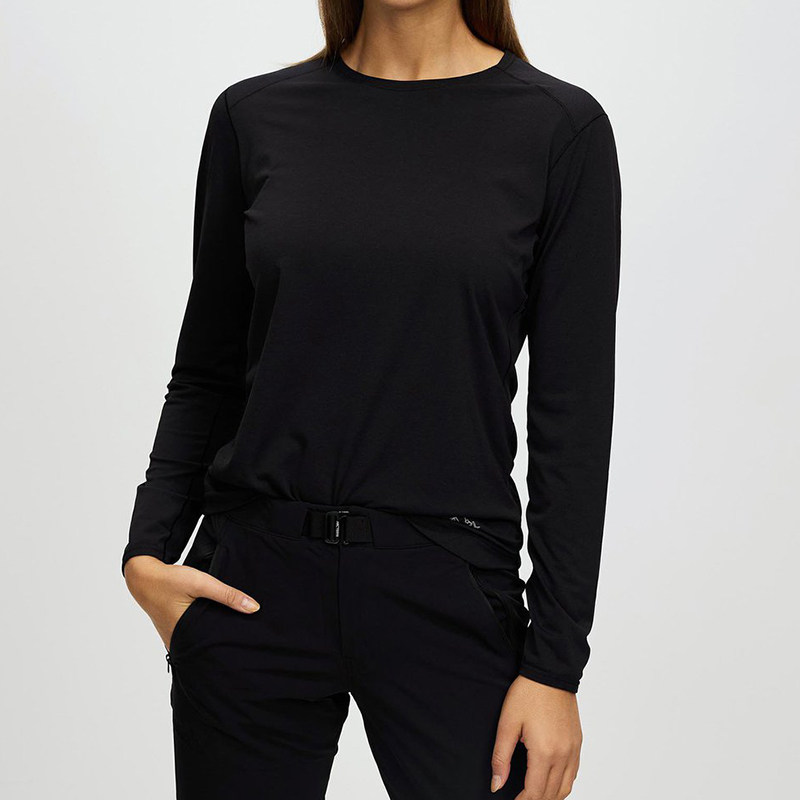 新款始祖鸟速干长袖t恤arcteryx quadra女透气排汗跑步徒步26833