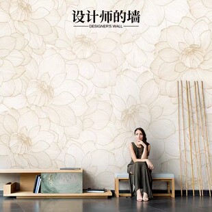 2026新款清新花卉壁纸沙发卧室电视背景墙轻奢高级感3d立体装饰画