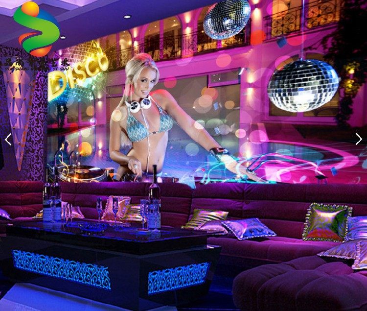 包厢3D立体人物舞蹈KTV背景墙纸酒店墙布主题宾馆酒吧壁纸工装