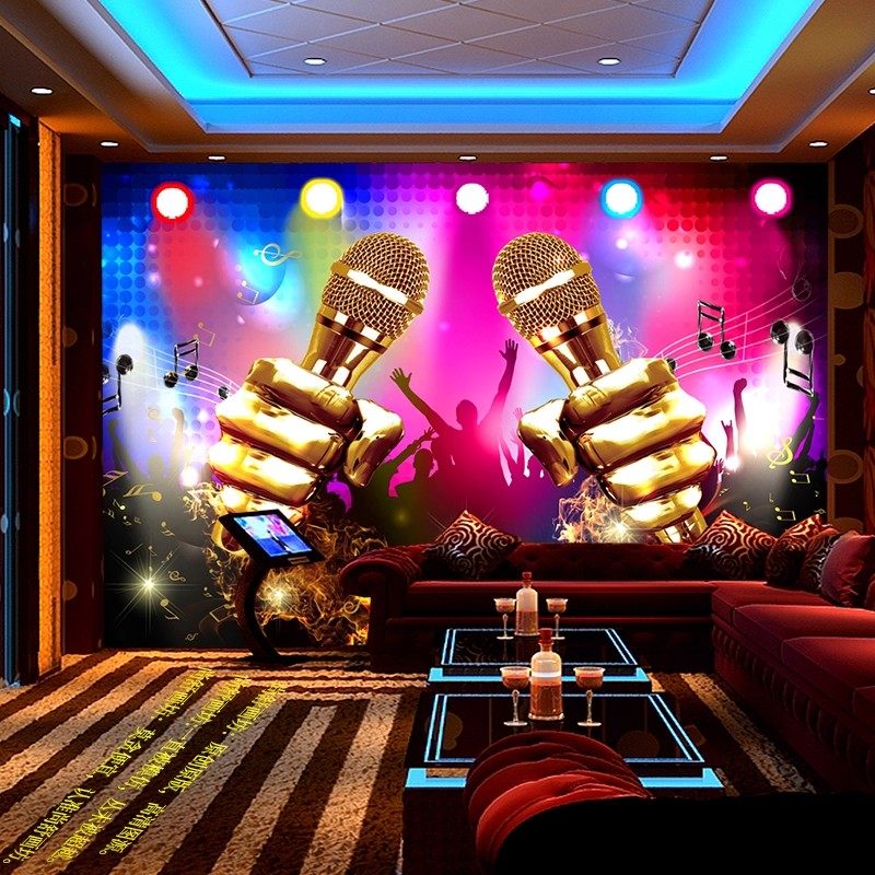 ktv包厢3d立体音乐仿闪光自粘墙壁贴纸酒吧歌厅海报墙面装饰画布,家装主材,定制壁画,淘宝优惠券,粉丝福利购,淘宝优惠卷