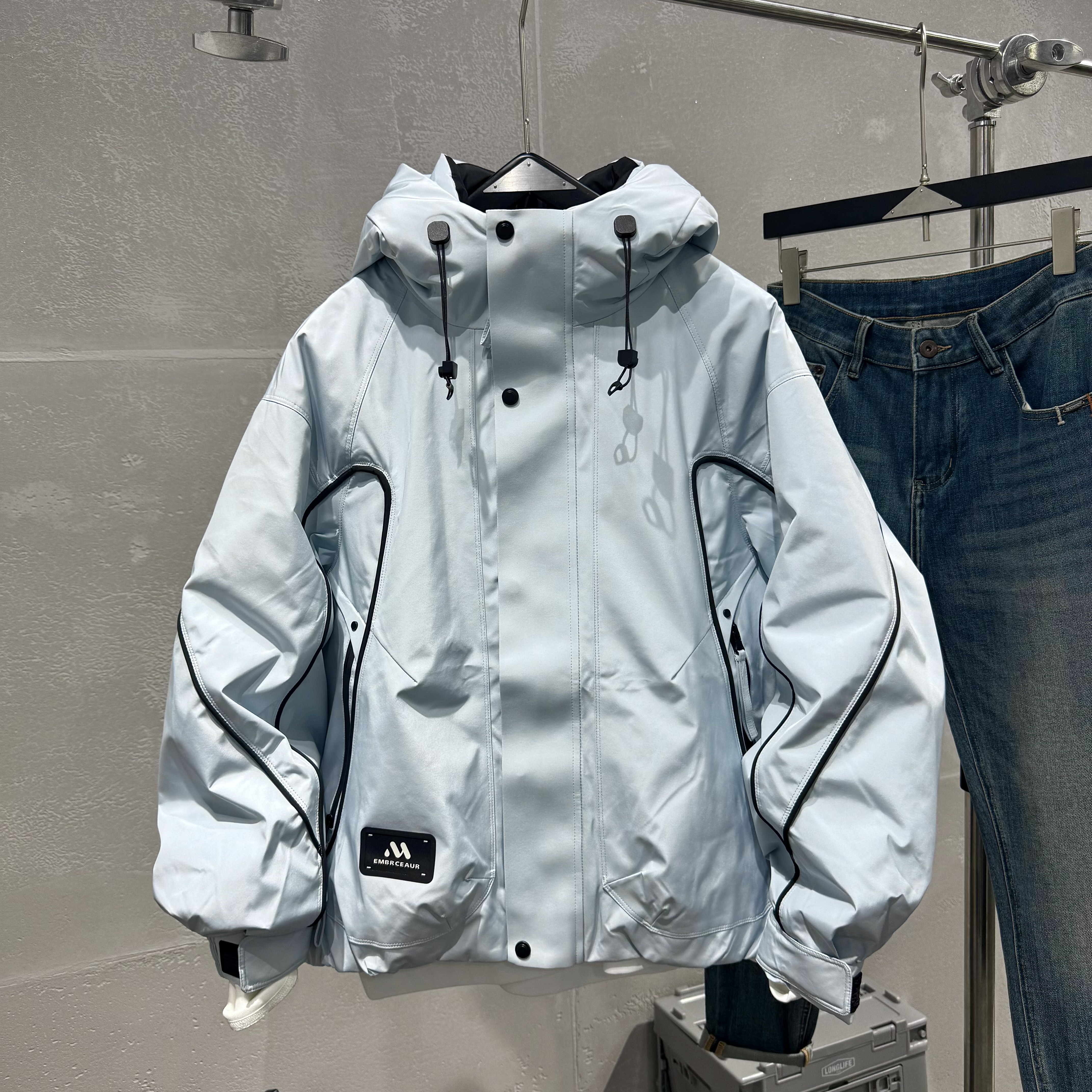 冬季新款男连帽羽绒服外套