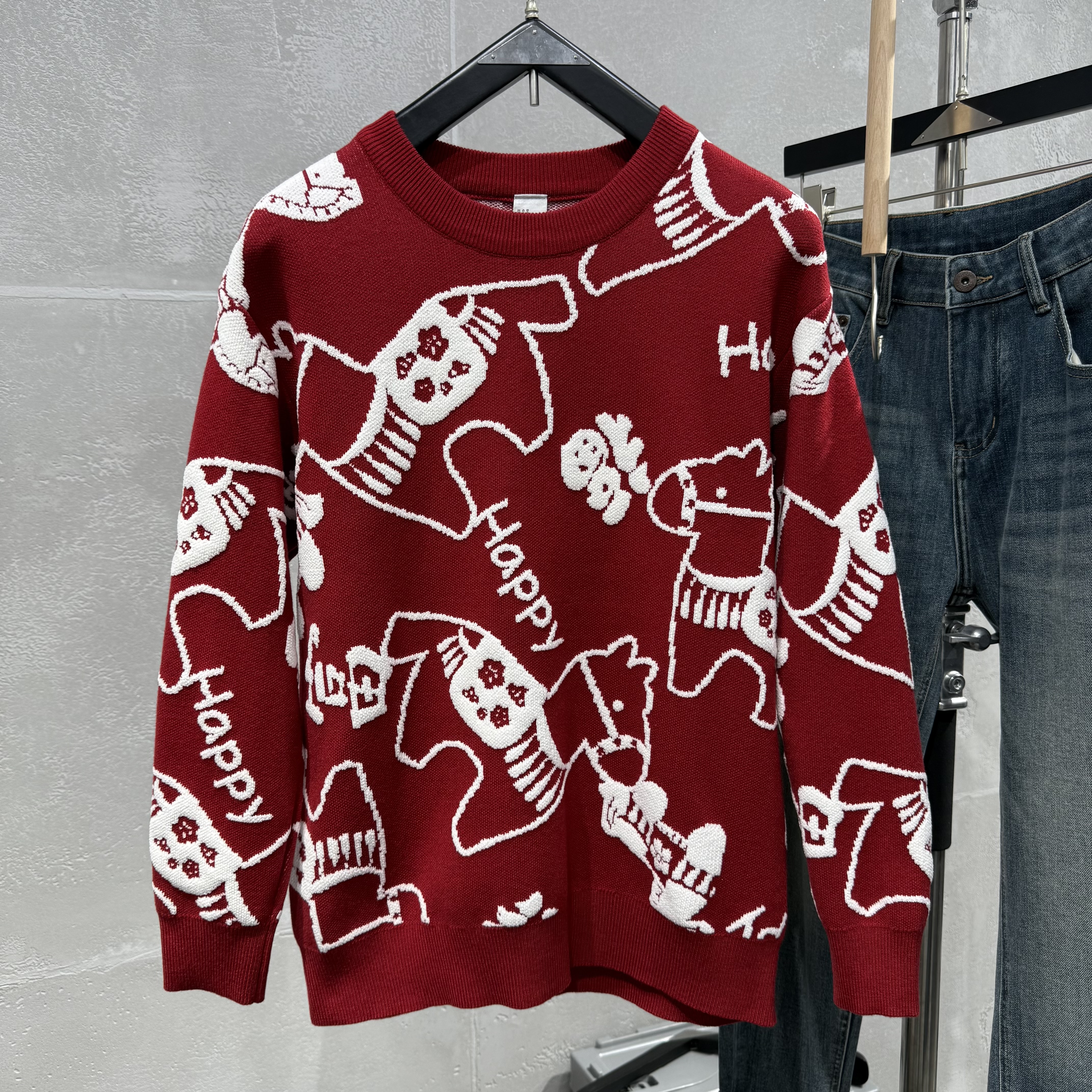 2026年款卫衣圆领针织植绒毛衣