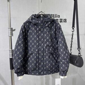 2024冬季新款连帽加厚羽绒服潮流百搭青年时尚情侣款时尚款防寒服