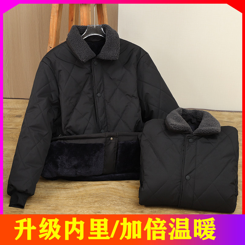 新款加厚保暖棉衣中老年爸爸装