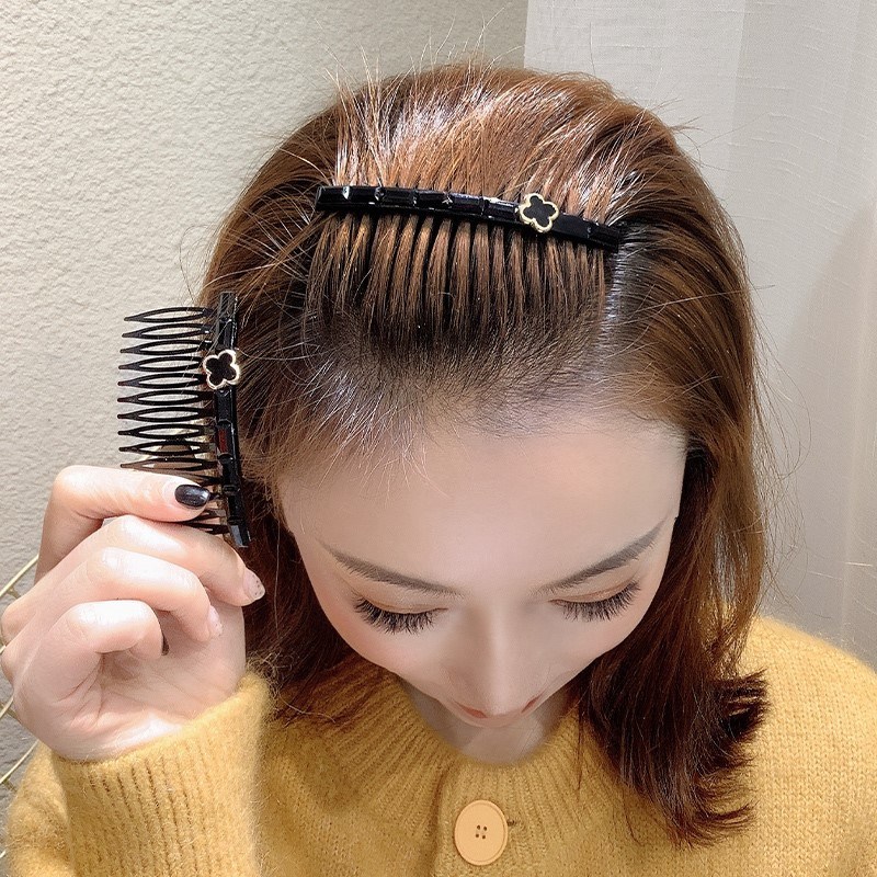 四叶草简约风防滑整理韩国插梳