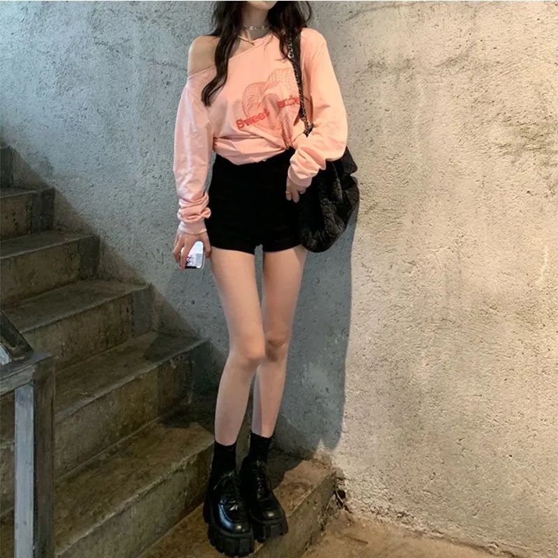 下衣消失短裤女黑色辣妹