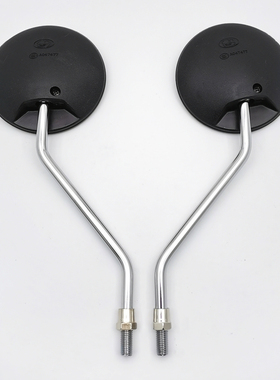 适用摩托车电动车踏板车后视镜CG125后视镜珠江嘉陵幸福0MM8mm反