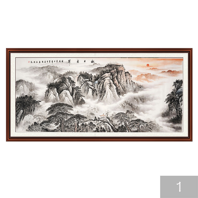 靠山图客厅尺寸可定制山水画
