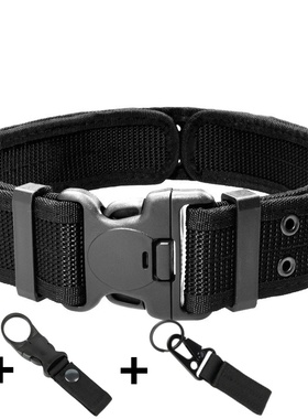 IPSC战术腰带保安腰带工作服腰带男外腰带黑多功能作训加长武装带