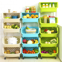 厨房置物架置地式果蔬菜收纳筐架菜篮落地多层储物架用品家用大全