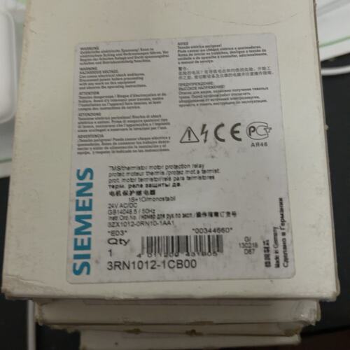 西门子电机保护继电器，型号3RN1012-1CB00，德国原
