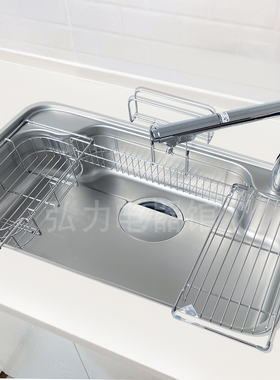 日本进口骊住LIXIL水槽A9N压花多功能304不锈钢3D日式厨房大单槽