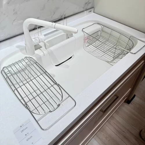 日本进口骊住LIXIL水槽焕白大理石大单槽厨房台盆家用洗护洗碗槽