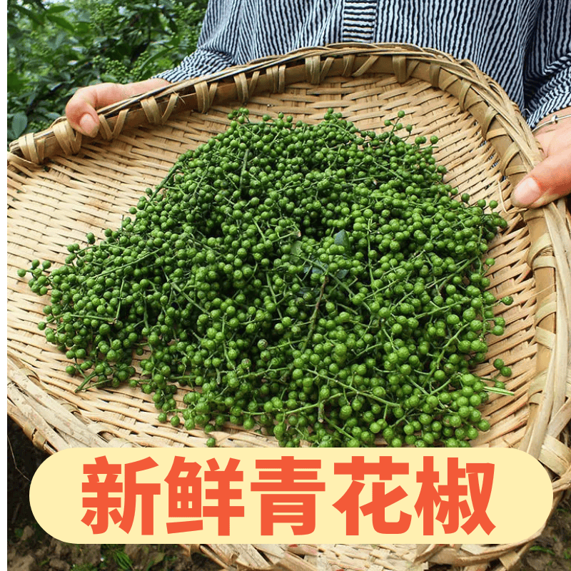 【餐饮工厂专用】新鲜九叶青鲜青花椒保鲜冷冻麻椒2500g/袋特香