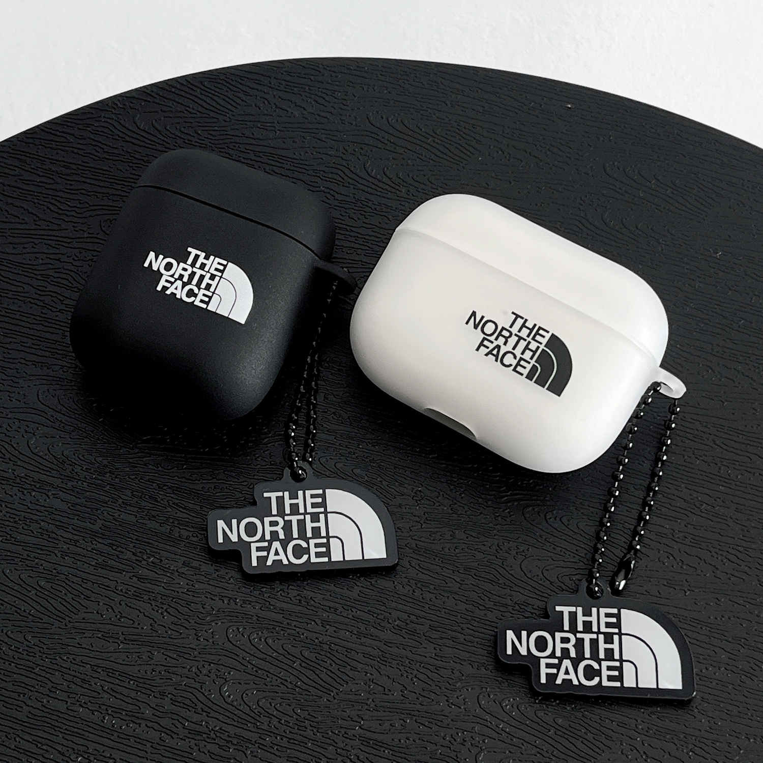 潮牌北面适用AirPods1/2/3/4/5代苹果无线蓝牙耳机保护套pro2/3磨砂