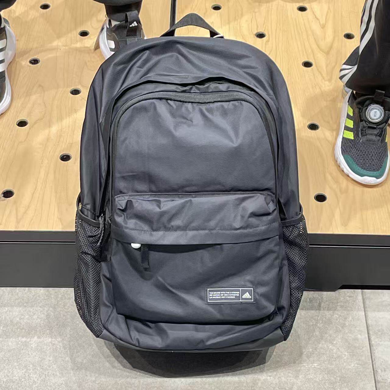 Adidas阿迪达斯双肩包男女通用大容量休闲运动背包日常通勤书包