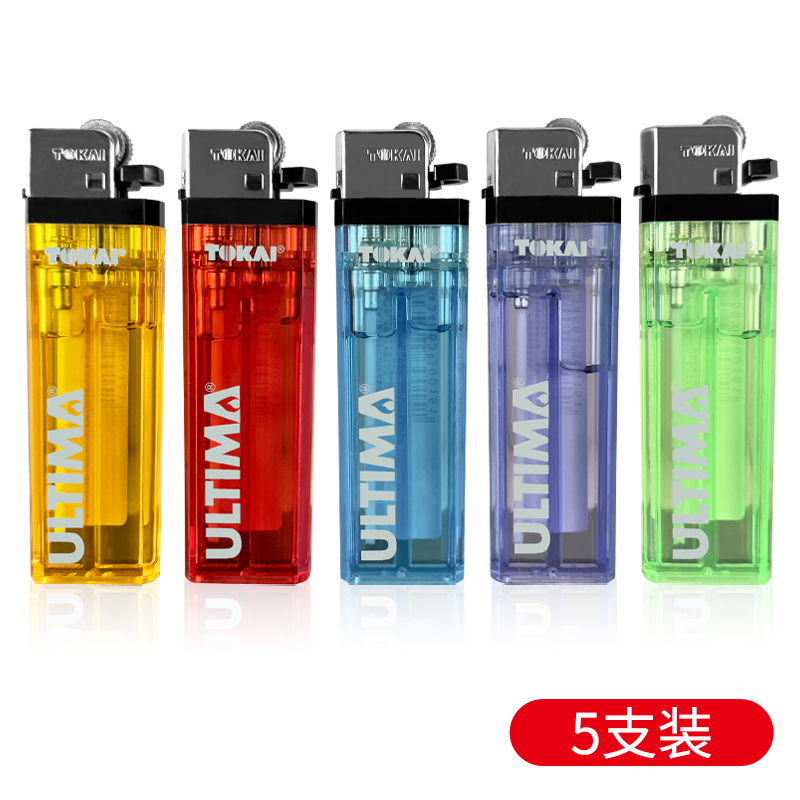 东海创意个性一次性塑料家用充气复古老式滑轮静音砂轮火石打火机
