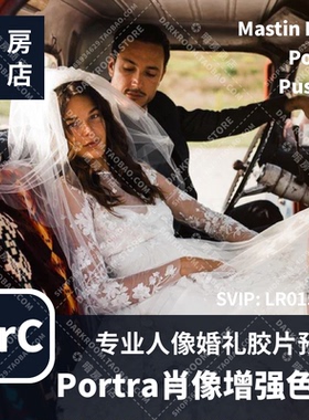 Portra Pushed 专业胶片色调 Mastin Labs 暗房商店婚礼人像预设