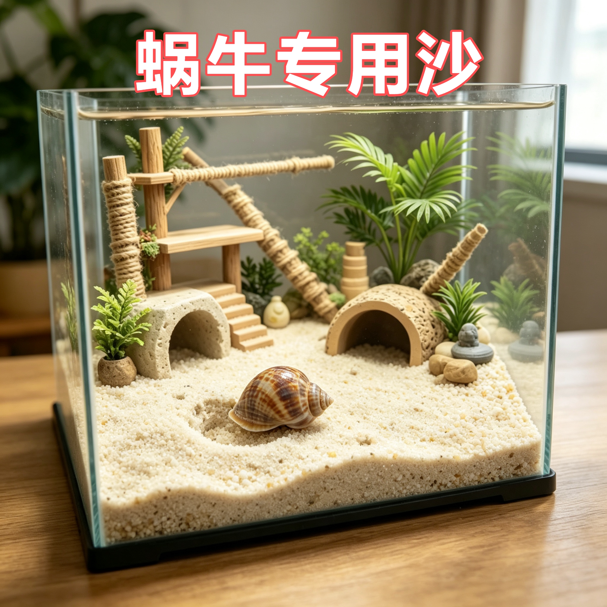 蜗牛专用沙爬宠缸鱼缸底砂造景装饰原生溪流石头鼠沙冬眠水晶沙图片