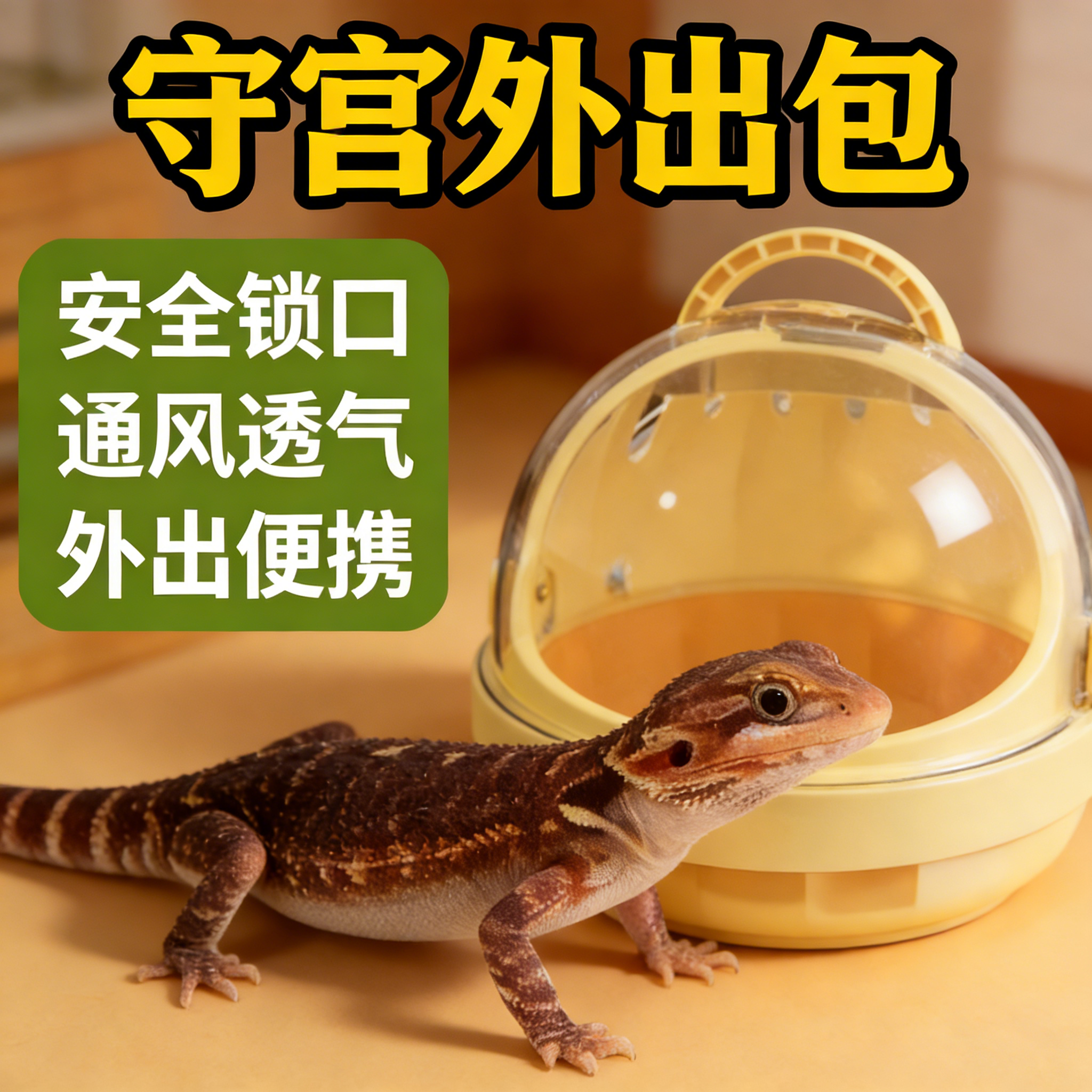 守宫外出包蜥蜴专用笼子鬃狮蜥出行大号保暖透明装饰水壶轻便用品,宠物/宠物食品及用品,玩具/造景装饰,淘宝优惠券,粉丝福利购,淘宝优惠卷