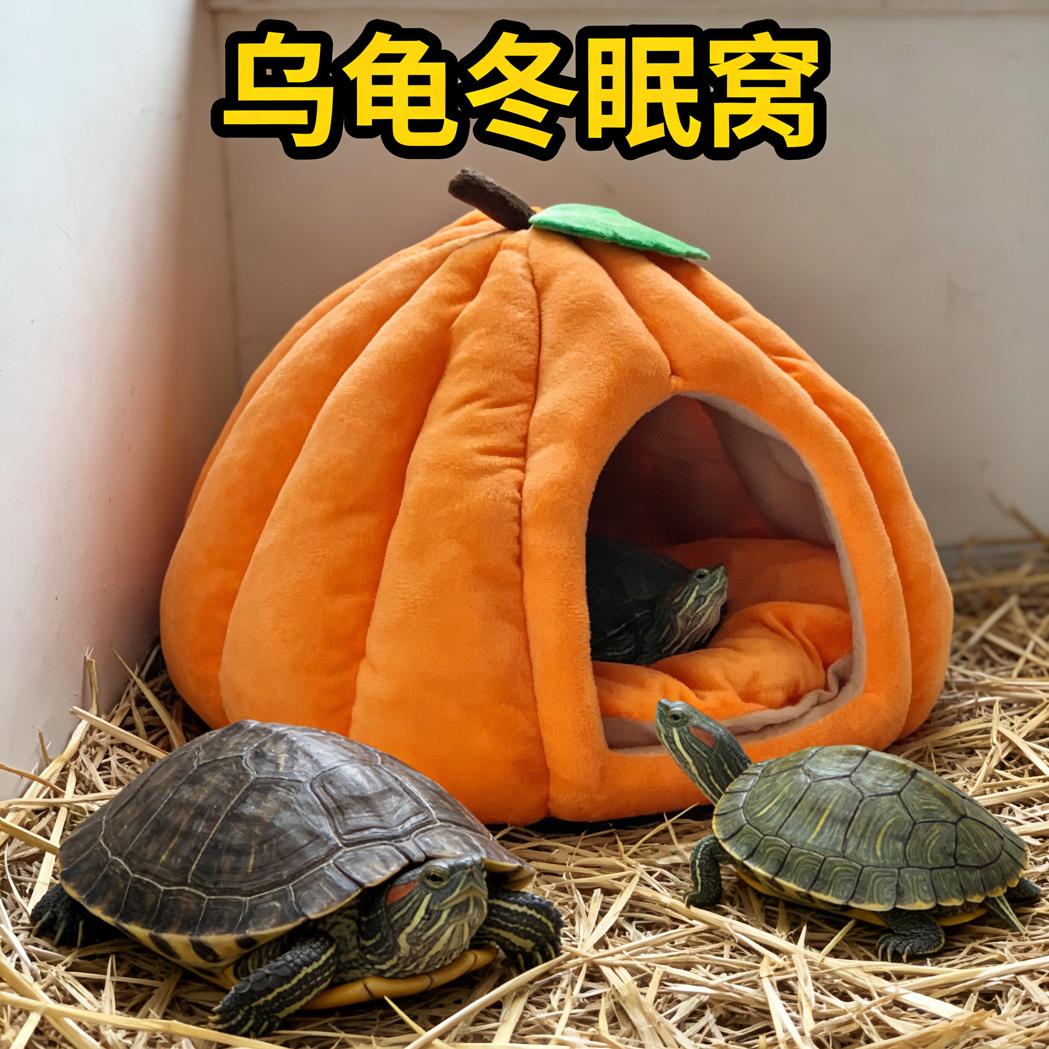 乌龟睡觉窝冬眠躲避小屋巴西龟草龟通用大号冬季保暖立体帐篷可洗,宠物/宠物食品及用品,爬宠躲避/造景,淘宝优惠券,粉丝福利购,淘宝优惠卷