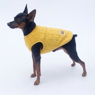 杜宾小鹿犬专用过冬衣服小型犬狗狗秋冬天卫衣小狗秋冬款加厚保暖