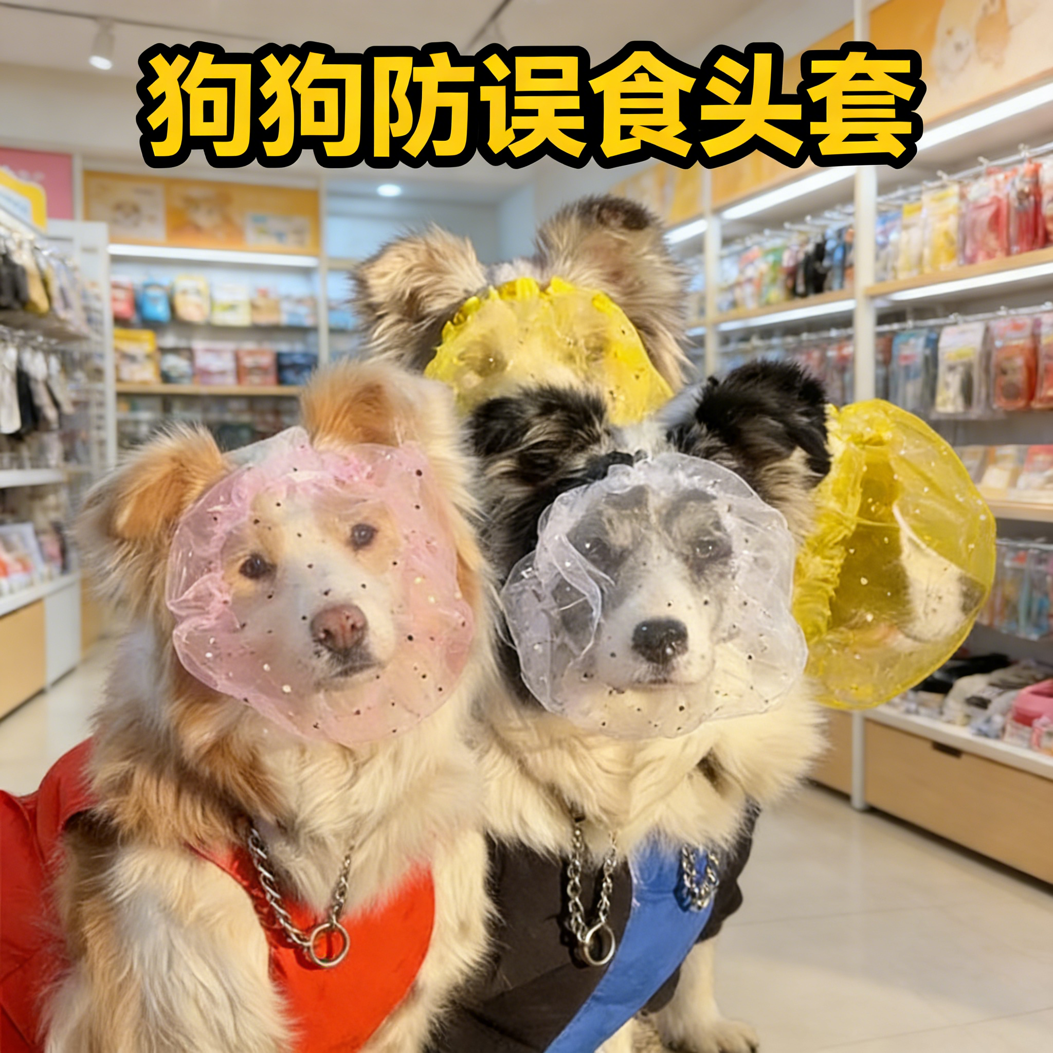 狗嘴套防乱吃防误食头纱面罩中小型犬专用高颜值透气头套遛狗神器,宠物/宠物食品及用品,嘴套,淘宝优惠券,粉丝福利购,淘宝优惠卷