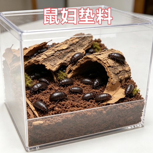 鼠妇专用垫料爬宠饲养箱造景装饰发酵木屑产房腐殖土垫材产木长戟