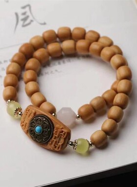 芭比檀香印尼檀香柚木高油性印度老山檀香Diy搭配六字真言转运牌