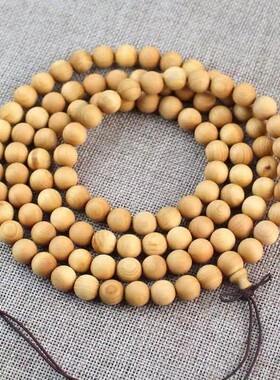 太行崖柏佛珠手串108颗手链老料高油木质文玩念珠男女士毛衣链子