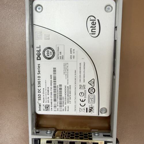 议价戴尔 intel s3610 200G 固态硬盘 带托架可维修