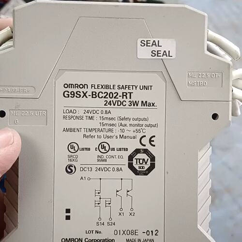 议价安全继电器，G9SX-BC202-RT，24VDC，3可维修