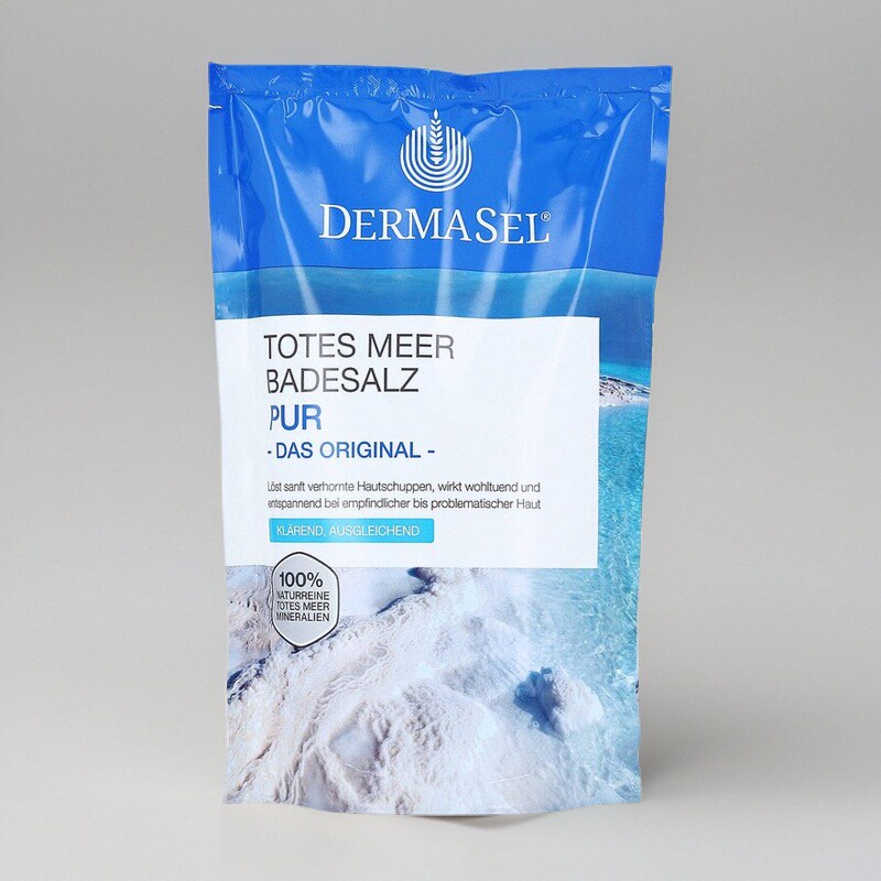 欧洲直邮德国药房DERMASEL死海海盐泡澡浴盐500g深层清洁深度放松