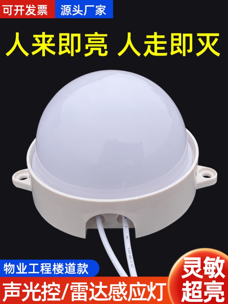 智能LED声光控灯过道雷达灯走厨卫/阳台/玄关/过