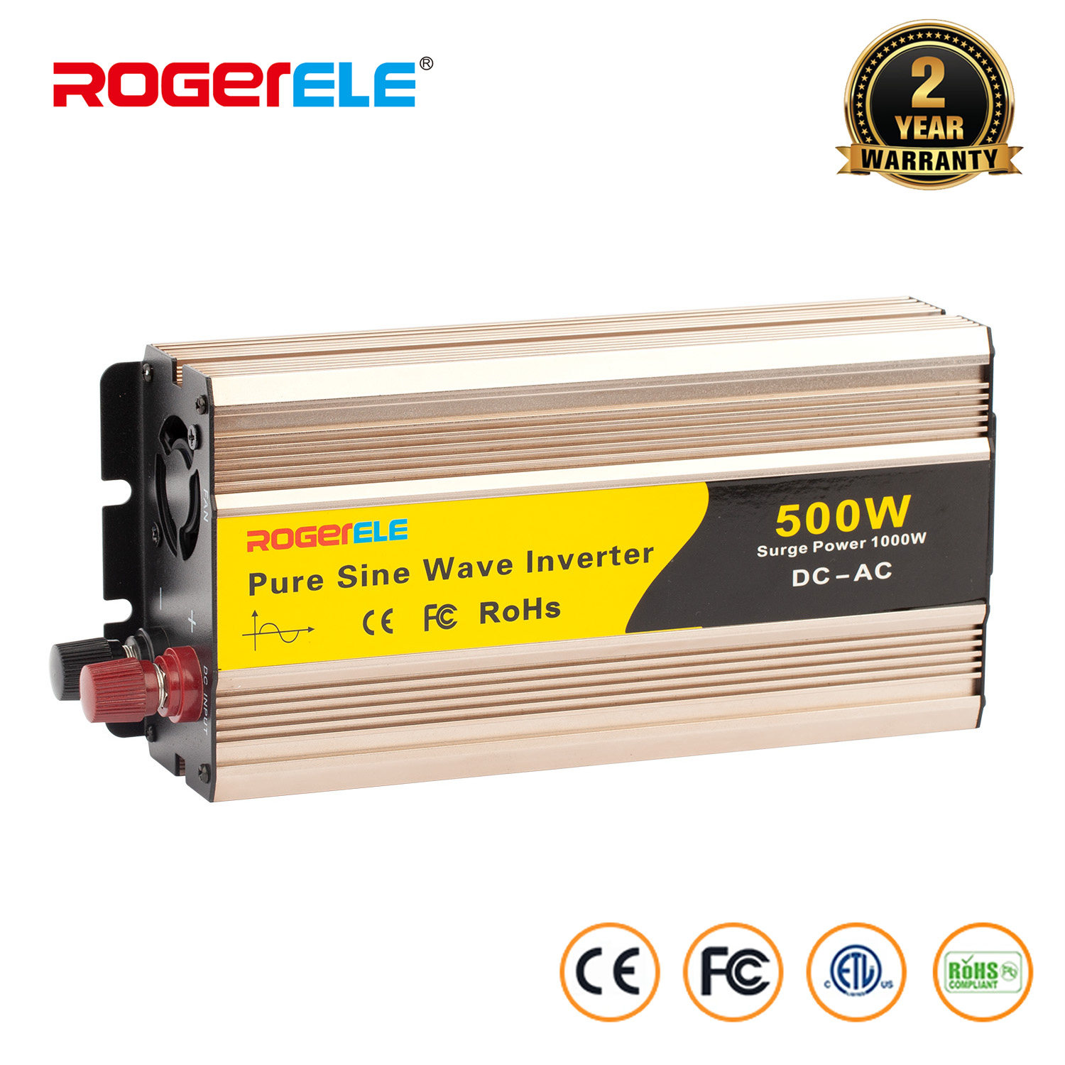 500w车载逆变器12V24V电源转换器