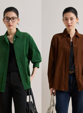 畅点徐ChangDX老钱腔调 定制级高支长绒棉灯芯绒 ROW风松弛感衬衫