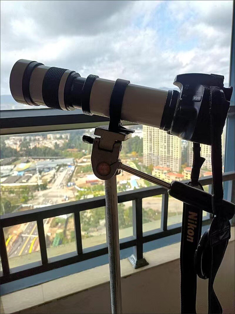 420-800MM F8.3 수동렌즈 망원 줌 망원 SLR 달탐사 새사진 풍경 국산