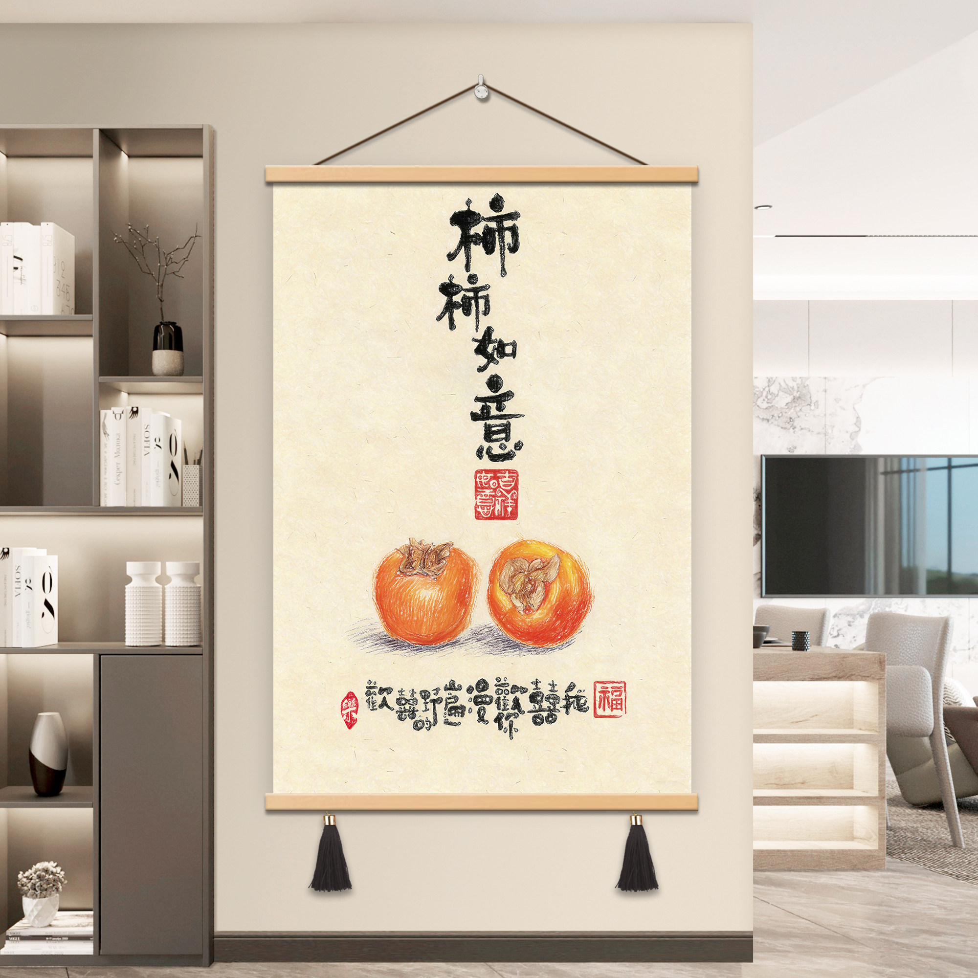 一家三口装饰壁画2026新款布艺挂画走廊玄关画客厅墙面电表箱遮丑,家居饰品,现代装饰画,淘宝优惠券,粉丝福利购,淘宝优惠卷