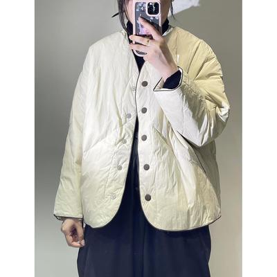 简约休闲风v领轻薄款羽绒服女韩版新国标90白鸭绒洋气时尚外套潮m