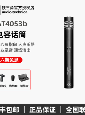 Audio Technica/铁三角AT4053b小振膜会议乐器录音电容话筒麦克风