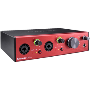 福克斯特 Focusrite Clarett+ 2Pre专业录音编曲配音直播唱歌声卡