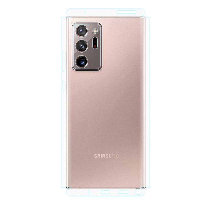 适用于三星 note20背膜note20 ultra磨砂后膜全包边10+彩膜贴纸note10 5G包边框水凝膜手机后盖保护膜镜头贴
