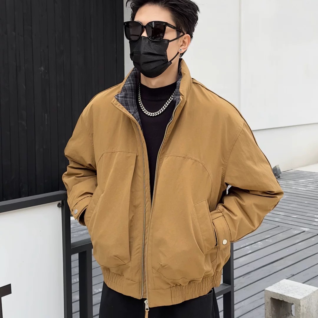 新款冬季男士立领羽绒服