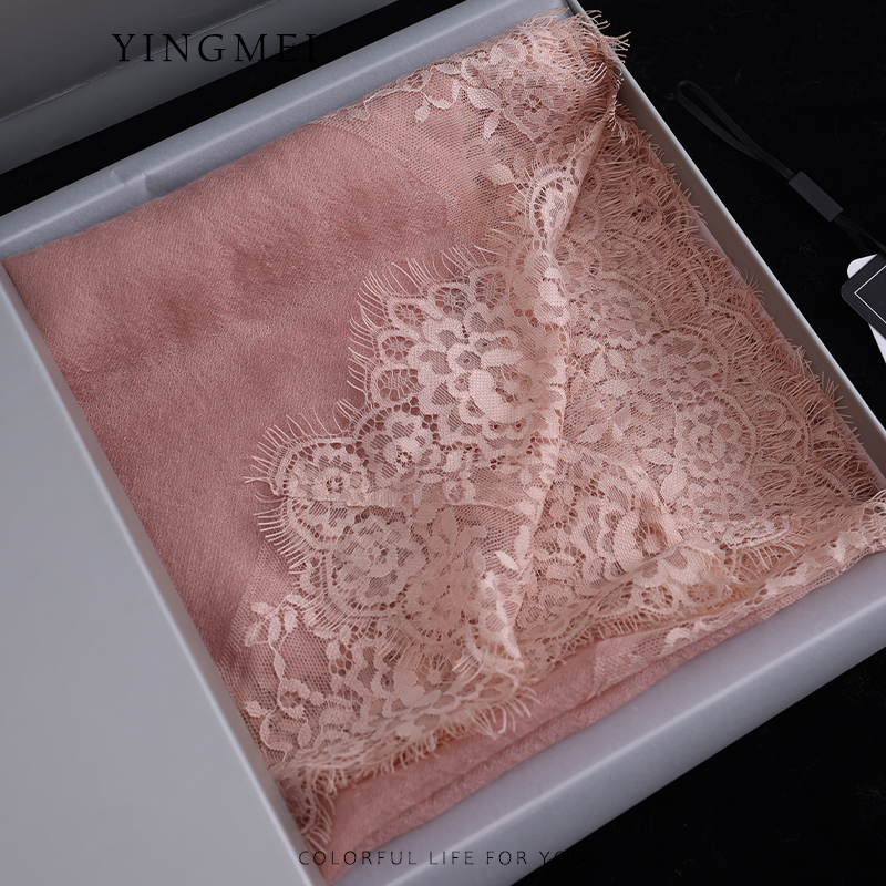 盈妹100%羊绒围巾披肩两用冬季女