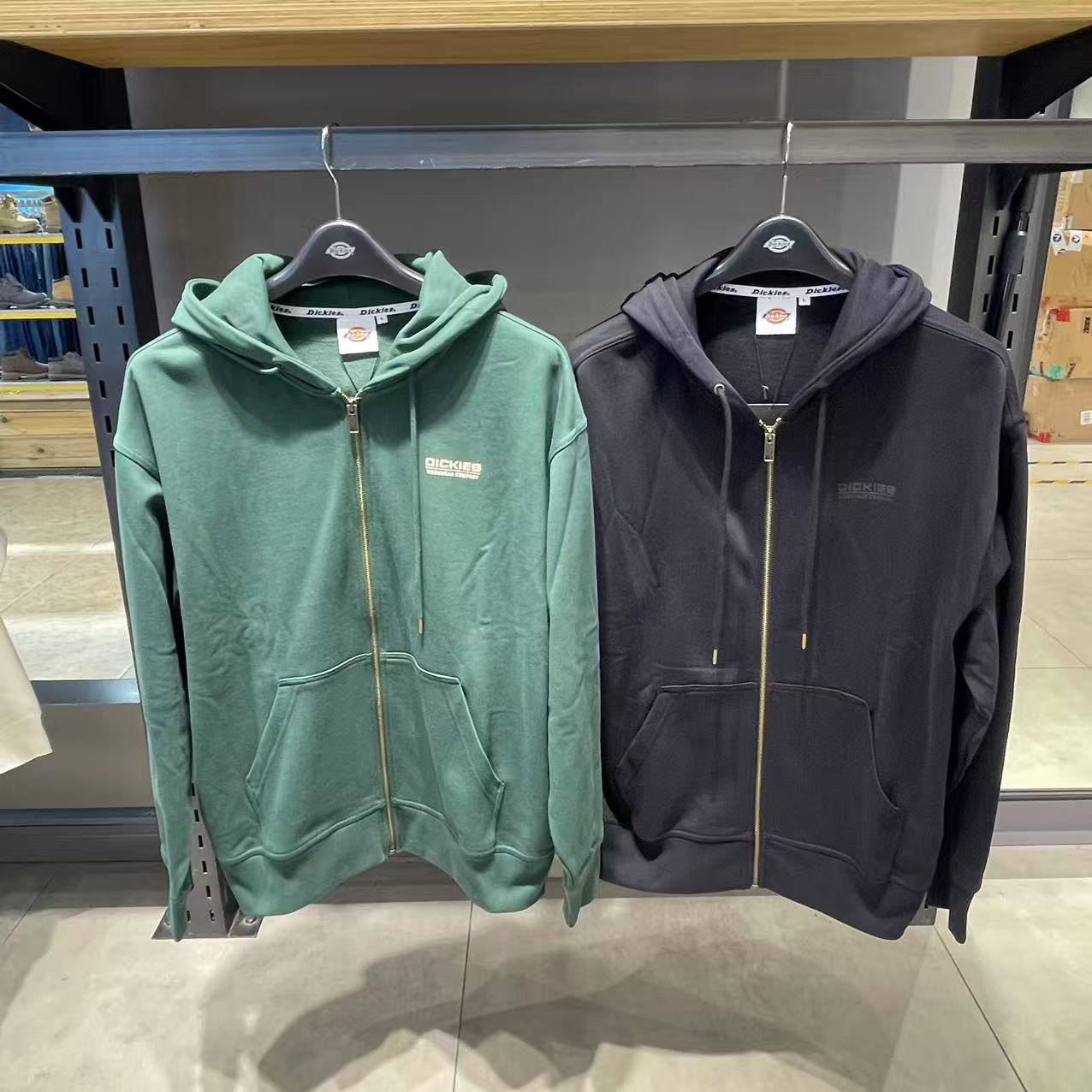 正品五折迪凯斯dickies外套男士休闲运动连帽卫衣外套DK0A884H