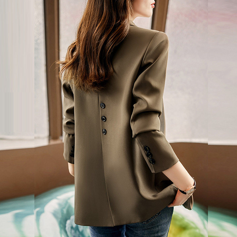 高端女士西装外套女2025新款春秋小香风高级感宽松女装小西服春装