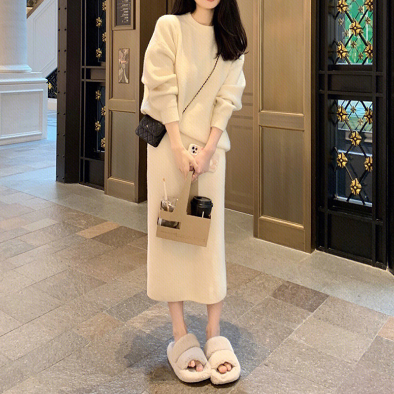 2025秋季新款欧货小个子毛衣时尚女装小香风两件套卫衣套装洋装