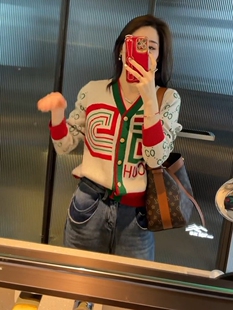 春秋季针织开衫毛衣女装2025欧货新款爆款轻奢高级感女款上衣外套