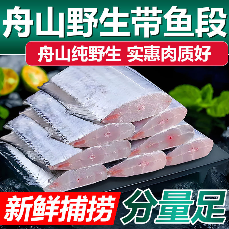 舟山小眼睛带鱼段新鲜冷冻中段